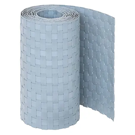 Jardinion  Sichtschutzelement 250cm Sichtschutzstreifen 19cm x 2,4mm Doppelstabmattenzaun Hellgrau