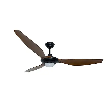 Vam  Deckenventilator Outdoor Deckenventilator SLIM mit LED schwarz 157 cm