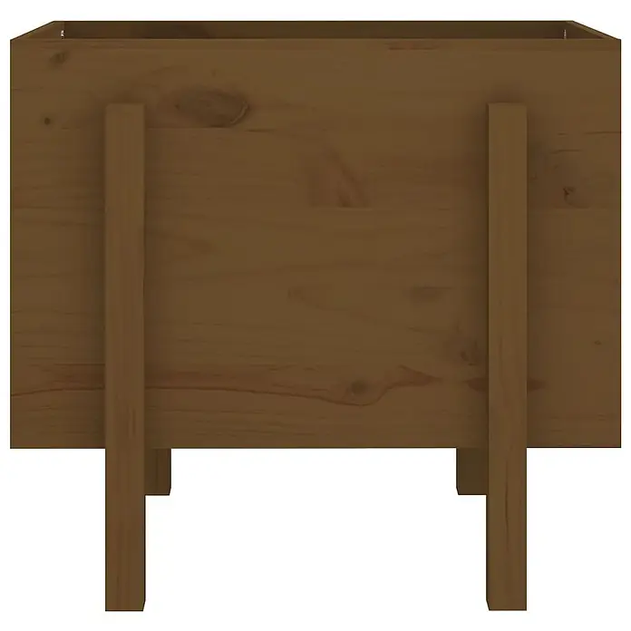 Furnicato Hochbeet - 50 x 62 x 57 cm, Holz, Honigbraune Kiefer - Brauner Hochbeet aus Holz mit stabilen Standbeinen.