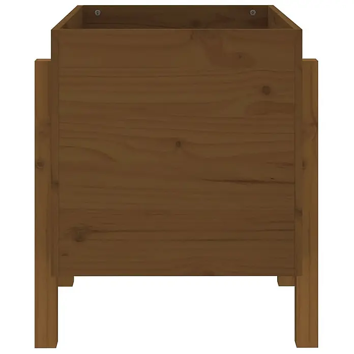 Furnicato Hochbeet - 50 x 62 x 57 cm, Holz, Honigbraune Kiefer - Erhöhter Pflanzkasten aus braunem Holz, ideal für Pflanzen.