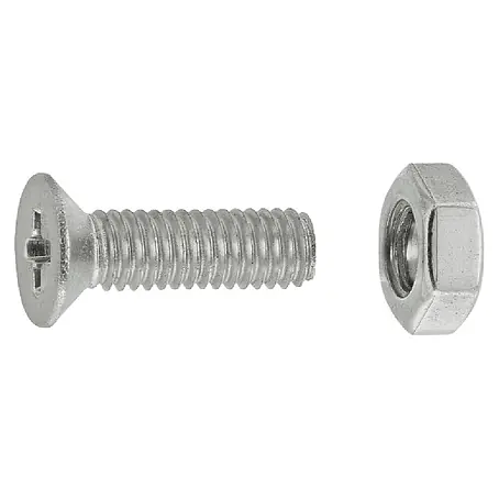 Connex  Tornillo de rosca métrica con tuerca