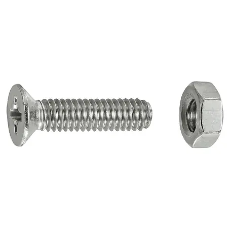 Connex  Tornillo de rosca métrica con tuerca