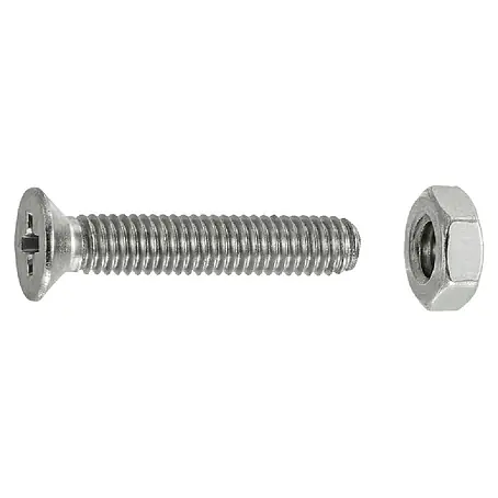 Connex  Tornillo de rosca métrica con tuerca