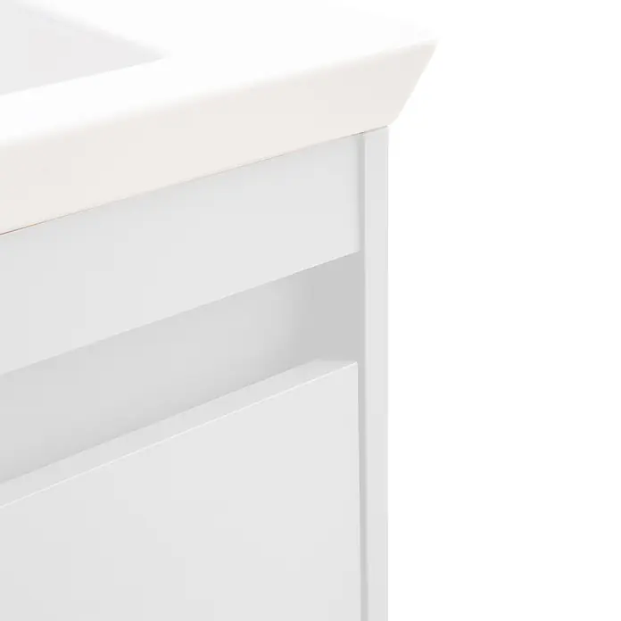 Schildmeyer Waschtisch-Set Avio -  - Weißer Waschtischunterschrank mit Arbeitsplatte und Schublade.