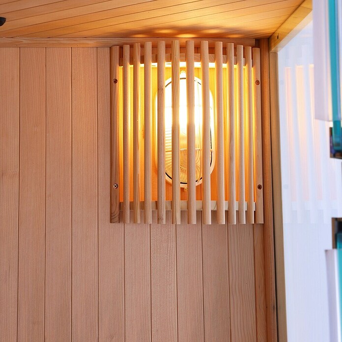 Sanotechnik Massivholzsauna Tallinn (L x B x H: 150 x 150 x 200 cm, 6 kW) | BAUHAUS