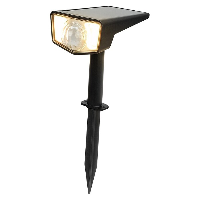 Garza Estaca solar Boreas (L x An x Al: 10 x 16 x 30 cm, Negro, IP65, 100 lm) | BAUHAUS