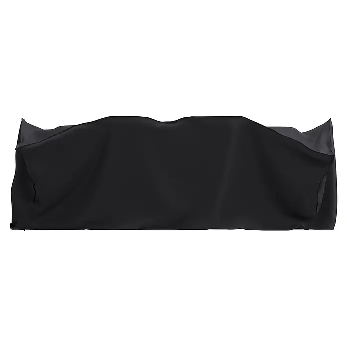 Sunfun Sitzgruppen-Schutzhülle M - L x B x H: 250 x 140 x 85 cm, Polyester, 160 g/m², Schwarz/Anthrazit - Strukturierter schwarzer Stoffbanner oder Abdeckung mit weichen Falten.