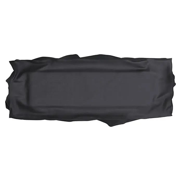 Sunfun Sitzgruppen-Schutzhülle XL - L x B x H: 380 x 140 x 85 cm, Polyester, 160 g/m², Schwarz/Anthrazit - Dunkelgrauer rechteckiger Stoffbezug mit sanften Falten.