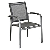 Sunfun Maja Silla apilable (Ancho: 59,5 cm, Antracita)