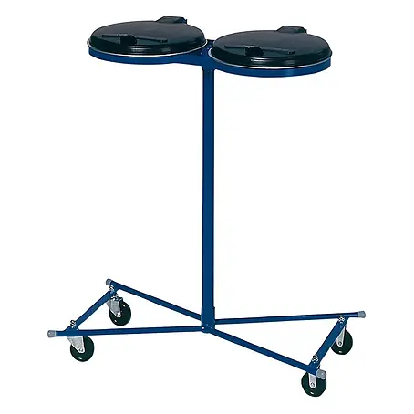 Proregal  Standard Mülleimer - Robuster Doppel-Abfallsammler mit Kunststoff-Deckel