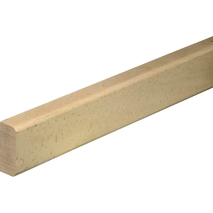 Profiles and more Bankleiste - L x B x S: 95 cm x 50 mm x 20 mm, Buche - Helles Holzbrett mit abgerundeten Kanten, ideal für DIY-Projekte, Möbelbau oder Bastelarbeiten. Das naturbelassene Holz sorgt für Wärme und Natürlichkeit.