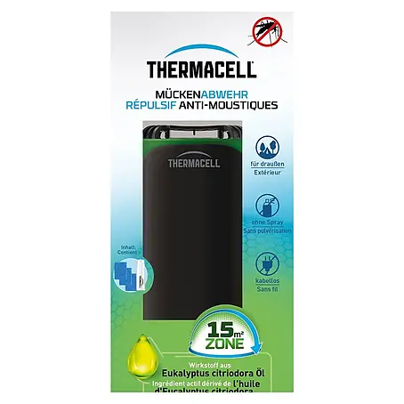 Thermacell  Stechmückenschutz Tischgerät Protect mit Gaskartusche & Citrodiol® Wirkstoffblättchen
