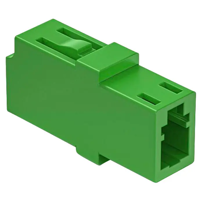 Hama Glasfaser-Netzwerkkabel 00200801 LC/APC - Grün - Grüner Kunststoff-Modularverbinder zum Anschließen von Netzwerkkabeln.
