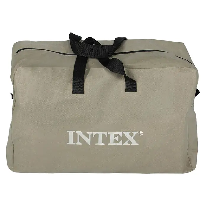 Intex Kajak Explorer K2 - 313 x 92 cm, Nutzlast: 160 kg, Geeignet für: 2 Personen - Beige Intex Aufbewahrungstasche aus Segeltuch mit schwarzen Griffen.