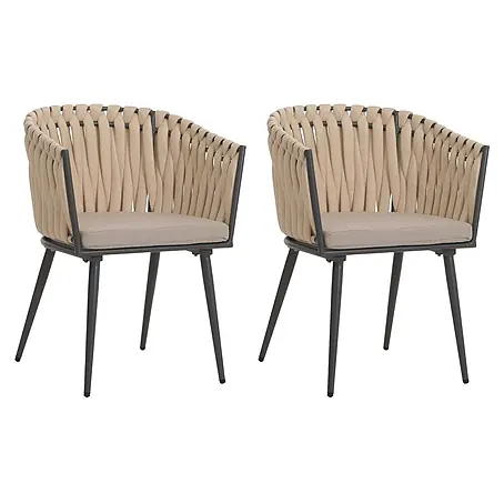 Proregal  Gartenstuhl-Set 2er aus Aluminium