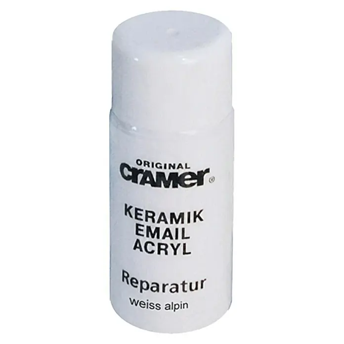 Ersatz-Keramik-/Email-Spray - 50 ml, Weiß - Original Cramer Keramik Email Acryl Reparatur in Weiss Alpin, ideal für Ausbesserungen an Keramik, Emaille und Acryl Oberflächen.