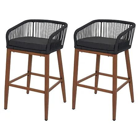 Proregal  Garten-Barhocker 2er-Set