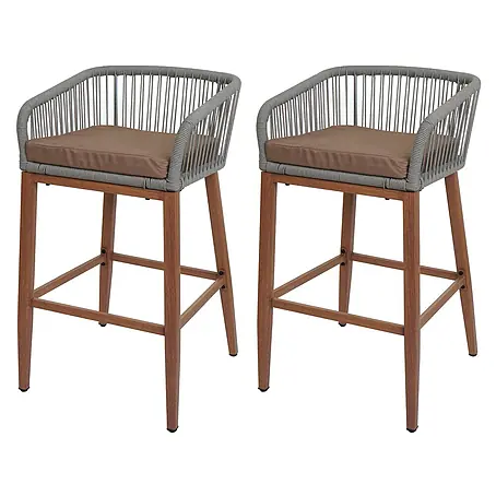 Proregal  Garten-Barhocker 2er-Set