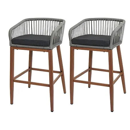 Proregal  Garten-Barhocker 2er-Set