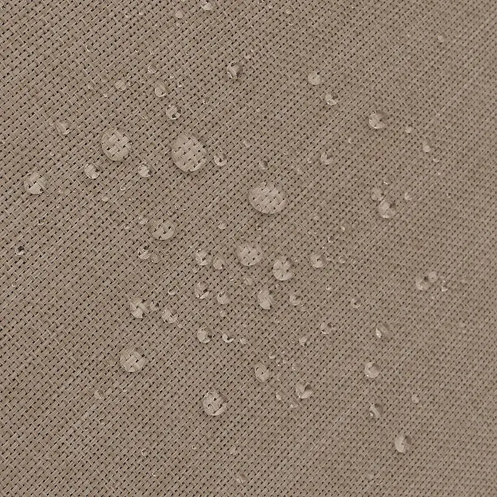 Proregal Gartenstuhl-Set 2er - 2 Stk., Beige - Beigefarbener Webstoff mit Wassertropfen, die Wasserabweisung zeigen.