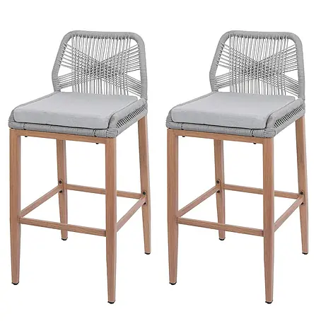 Proregal  Garten-Barhocker 2er-Set