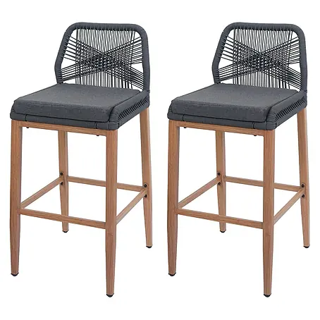Proregal  Garten-Barhocker 2er-Set
