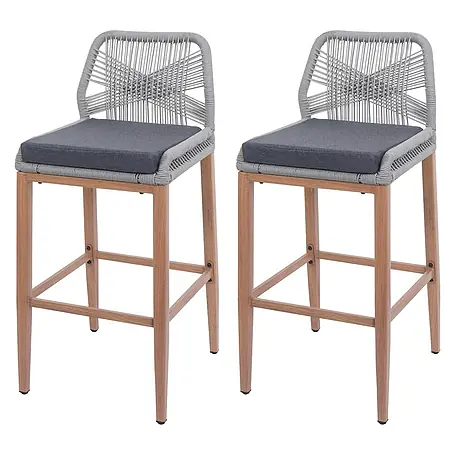 Proregal  Garten-Barhocker 2er-Set