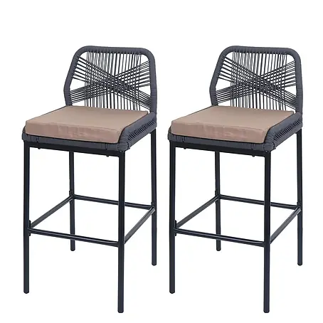 Proregal  Garten-Barhocker 2er-Set