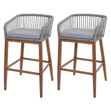 Proregal  Garten-Barhocker 2er-Set