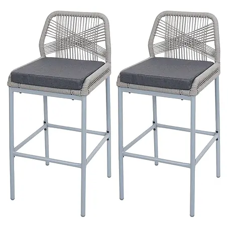 Proregal  Garten-Barhocker 2er-Set