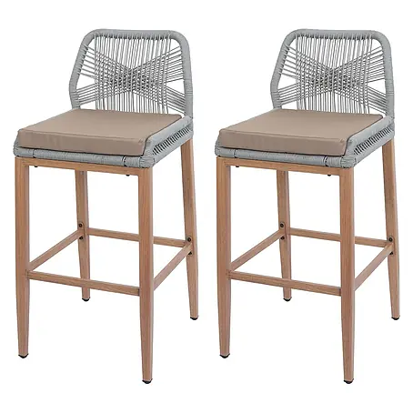 Proregal  Garten-Barhocker 2er-Set