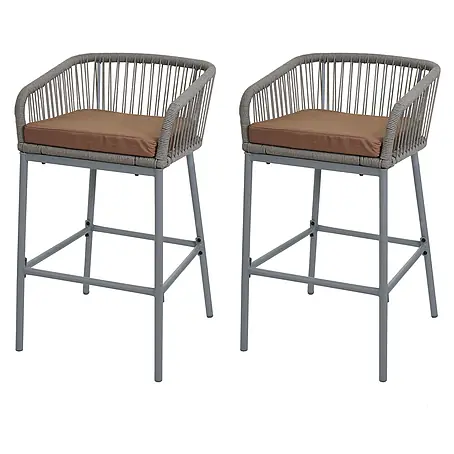 Proregal  Garten-Barhocker 2er-Set