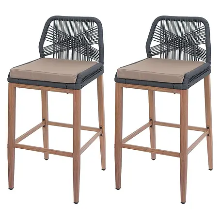 Proregal  Garten-Barhocker 2er-Set