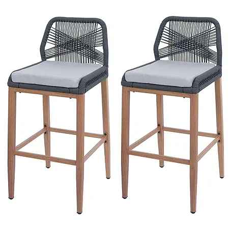 Proregal  Garten-Barhocker 2er-Set