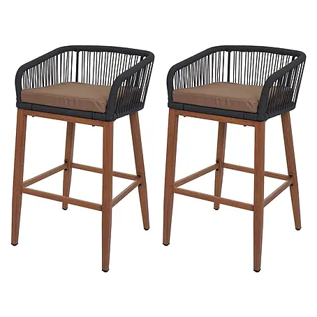 Proregal  Garten-Barhocker 2er-Set
