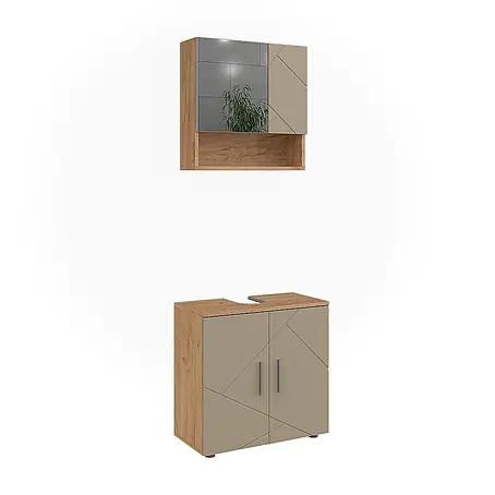 Vicco  Badmöbel-Set Irma Beige 2 Teile