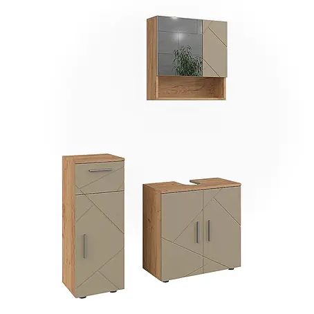 Vicco  Badmöbel-Set Irma Beige 3 Teile
