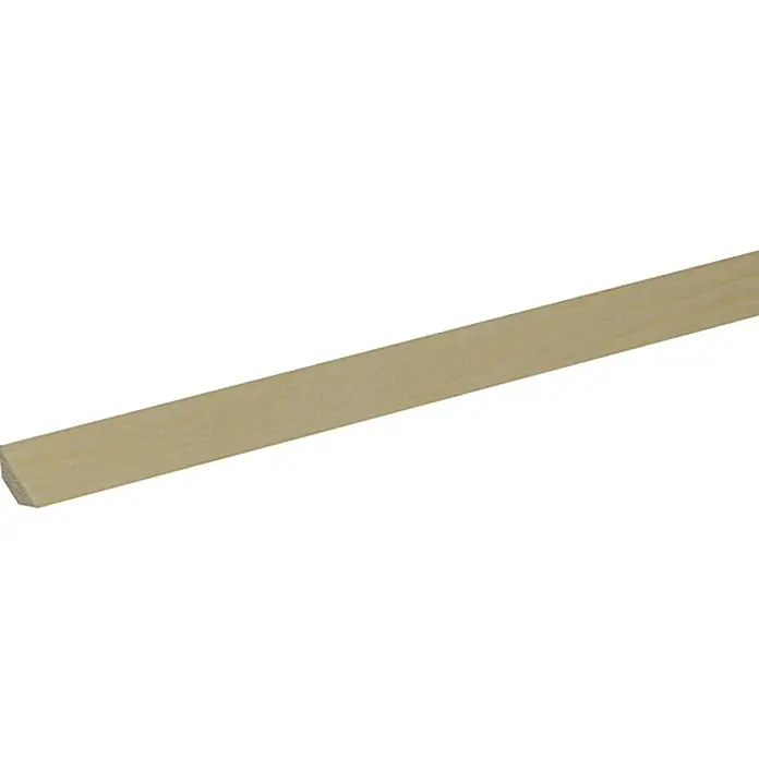 Profiles and more Dreikantleiste - L x B x H: 100 cm x 18 mm x 18 mm, Nordische Kiefer - Holzleiste aus hellem Holz, ideal für DIY-Projekte und zum Basteln. Natürliches Aussehen, vielseitig einsetzbar.