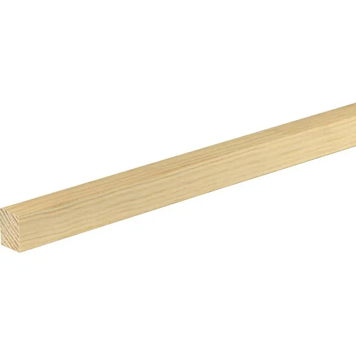 Rechteckleiste - 240 x 1,9 x 2,3 cm, Fichte/Kiefer - Hellbraune Holzleiste. Das zugeschnittene Holzstück ist detailreich und perfekt für DIY-Projekte und Handwerksarbeiten geeignet.