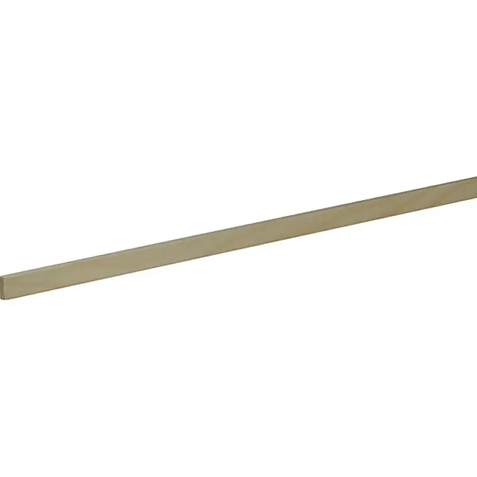 Rechteckleiste - 240 x 0,5 x 1,3 cm, Fichte/Kiefer - Holzleiste in hellem Holzton, ideal für Bastelarbeiten und Modellbau. Die Leiste ist quadratisch und sauber geschnitten.