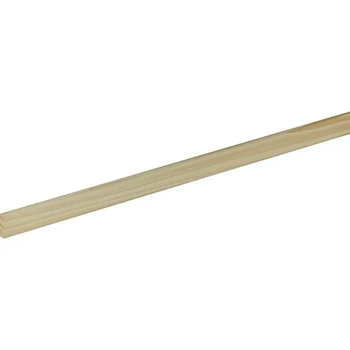 Profiles and more Rechteckleiste - 100 cm x 13 mm x 5 mm, Fichte/Kiefer - Produktfoto einer Holzleiste. Die Holzleiste ist hellbraun und hat eine rechteckige Form. Ideal für Heimwerkerprojekte.