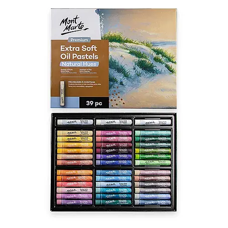 Mont Marte  Ölpastellkreiden-Set Extra Soft, Natural Hues, Premium - 39 stk