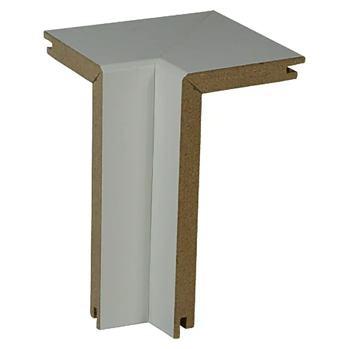 Profiles and more Innenecke für Rohrabdeckleiste - Weiß, B x H: 41 x 91 mm, 2 Stk. - Eckverbinder für Arbeitsplatten, aus Holz gefertigt und weiß beschichtet, ideal für eine saubere und robuste Eckverbindung.