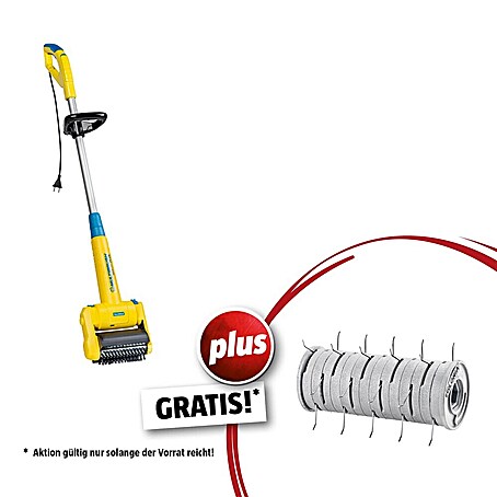 Gloria Bodenreinigungsbürste Set MultiBrush speedcontrol inkl. Rasen-Lüfter-Walze GRATIS (500 W, 450 U/min - 1 600 U/min)