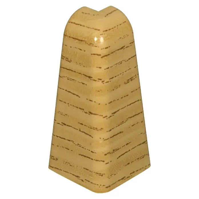 Profiles and more Außenecke FU60L - Eiche Natur, 2 Stk. - Ein beiger Eckenschutz mit Holzmaserung, ideal um Ecken vor Beschädigungen zu schützen und gleichzeitig einen Hauch von Eleganz zu verleihen.