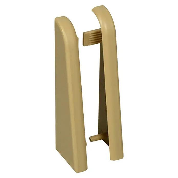 Profiles and more Endkappe FU60L - Ahorn, 2 Stk. - Beiger Fenstergriff-Ersatz, ideal zur Reparatur oder zum Austausch beschädigter Fenstergriffe. Perfekt für die Renovierung.