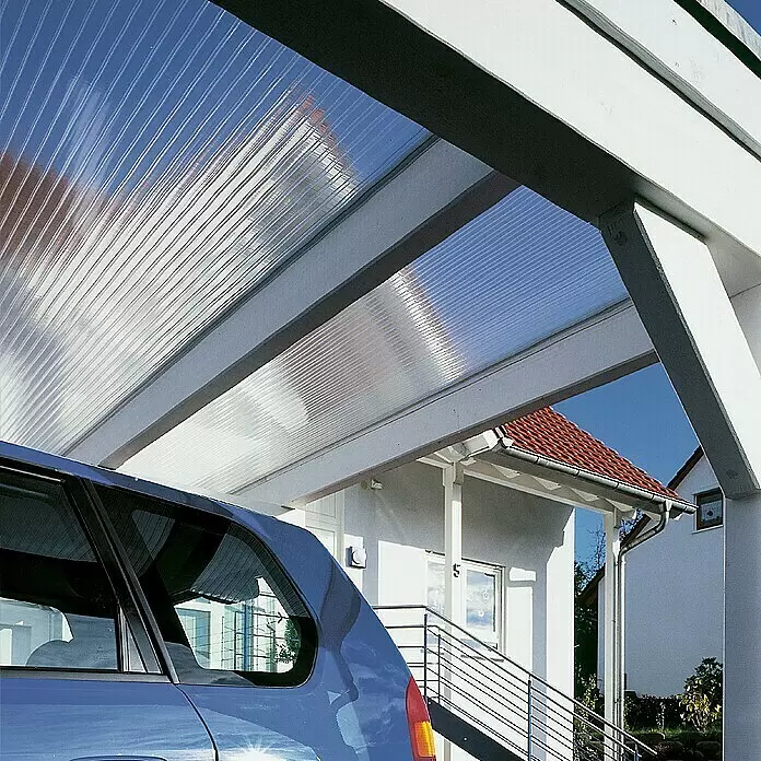PLEXIGLAS® Acrylglas-Stegplatte Resist AAA SDP 16-64 - 3.000 x 1.200 x 16 mm, Acrylglas (PMMA), Transparent - Detailaufnahme