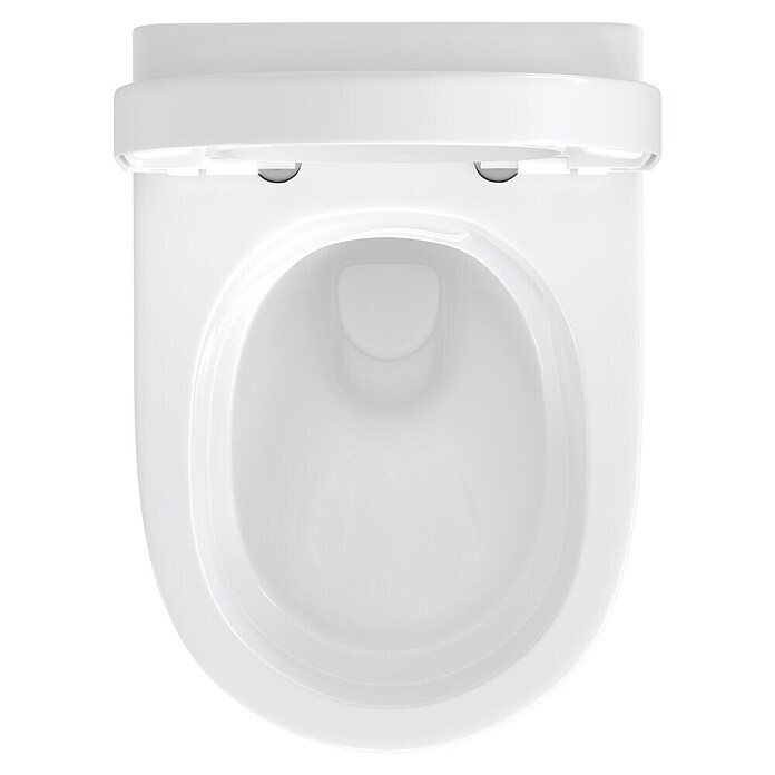 Villeroy & Boch Set za stenski WC Targa Twist Flush  (Izpiranje brez roba, Brez posebne glazure, Oblika splakovanja: Globok, WC odtok: Vodoravno, Bela) | 3943 - WC Wand Marke | DBBA - Keramik Marke | DBB - Keramik | DB - Keramik/Wannen | D - Sanitär | BAUHAUS