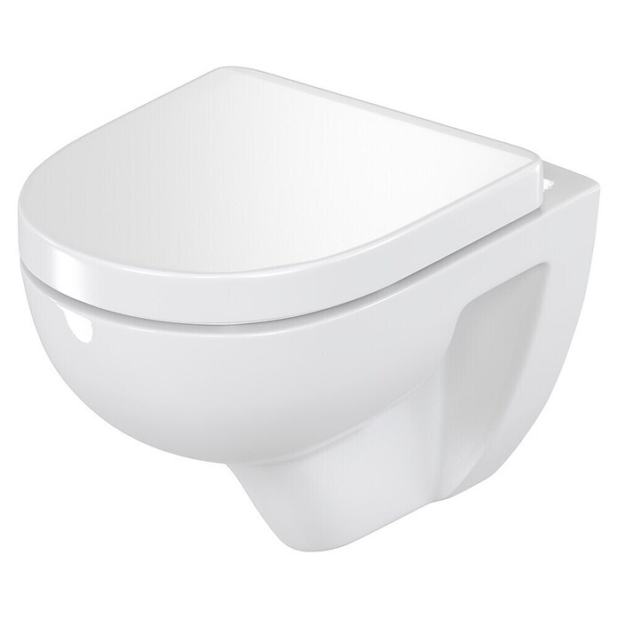 Villeroy & Boch Set za stenski WC Targa Twist Flush  (Izpiranje brez roba, Brez posebne glazure, Oblika splakovanja: Globok, WC odtok: Vodoravno, Bela) | 3943 - WC Wand Marke | DBBA - Keramik Marke | DBB - Keramik | DB - Keramik/Wannen | D - Sanitär | BAUHAUS