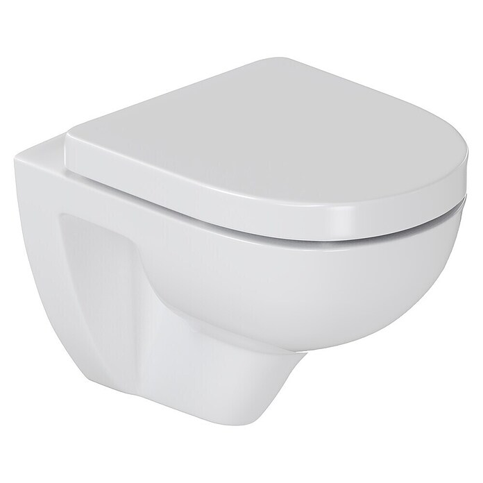 Villeroy & Boch Set za stenski WC Targa Twist Flush  (Izpiranje brez roba, Brez posebne glazure, Oblika splakovanja: Globok, WC odtok: Vodoravno, Bela) | 3943 - WC Wand Marke | DBBA - Keramik Marke | DBB - Keramik | DB - Keramik/Wannen | D - Sanitär | BAUHAUS